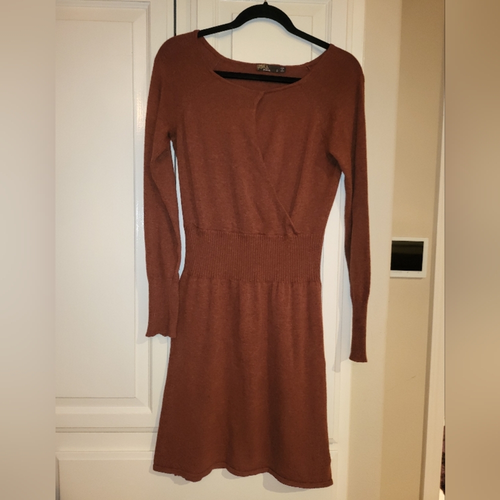 Prana Archer Sweater Dress Size Small Rust Color 🧡🧡🧡